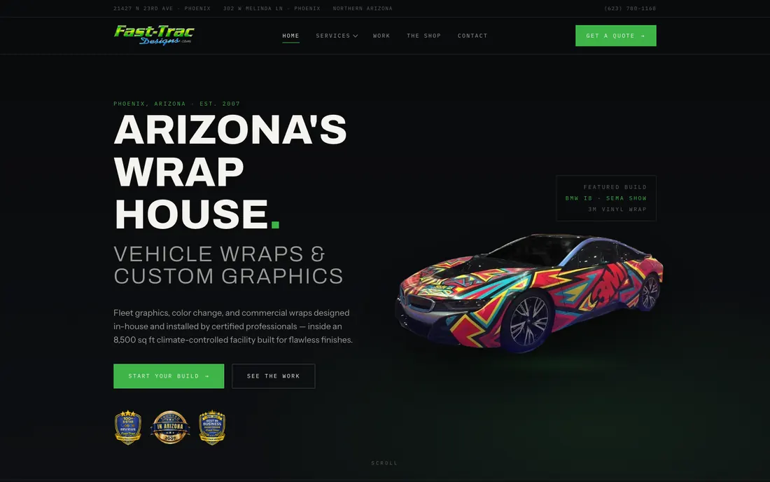 Fast-Trac Designs site preview